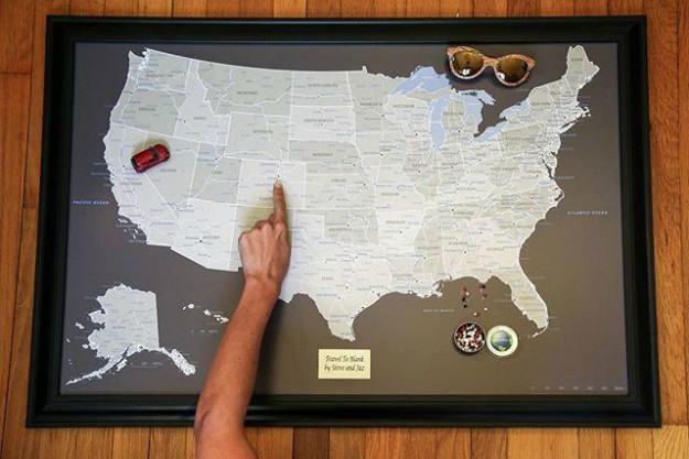 Personalized Push Pin World Map | Perfect Gifts Ideas For Him and Her For No Occasion At All
