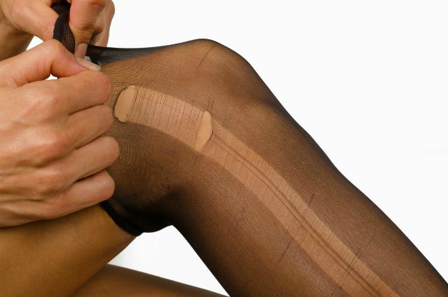 Take of a torn pantyhose on female legs | Everlasting Unbreakable Stockings Are Now A Thing