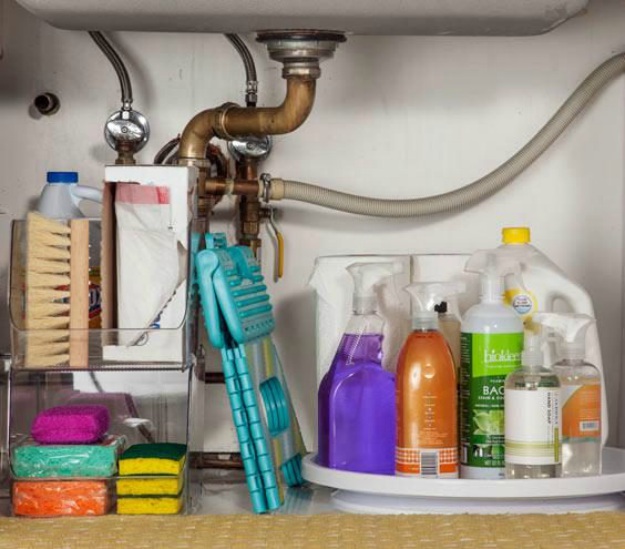 Organized Cleaning Supplies | Kitchen Storage Hacks That Think Inside The Box