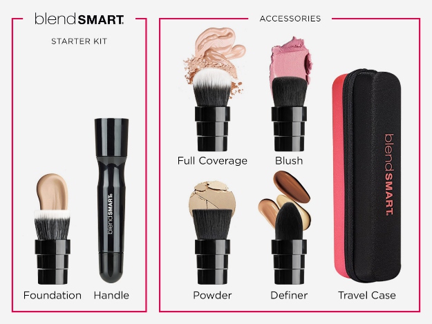 blendSMART starter kit and accessories | Airbrush Your Pores Away With This Smart Beauty Brush